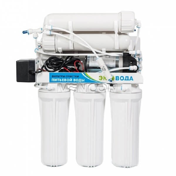 Цена фильтр эко вода 4 ступеней очистки Эко Вода RO-300 GPD в Киеве