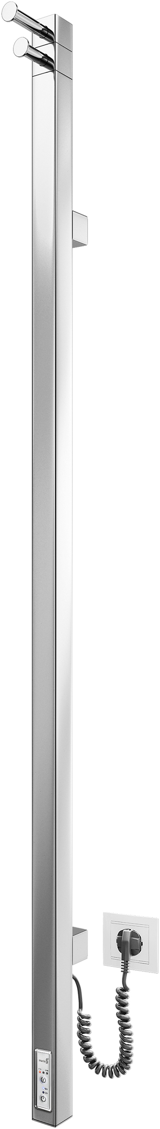 Полотенцесушитель с квадратным профилем Mario Рэй Кубо-I 1100х30/130 таймер с регулятором TR