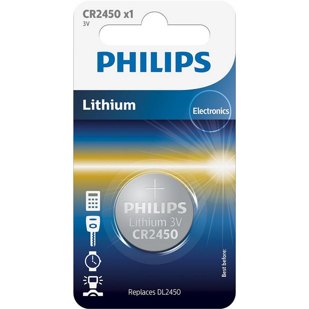 Цена батарейка Philips Lithium CR [CR2450/10B] в Днепре