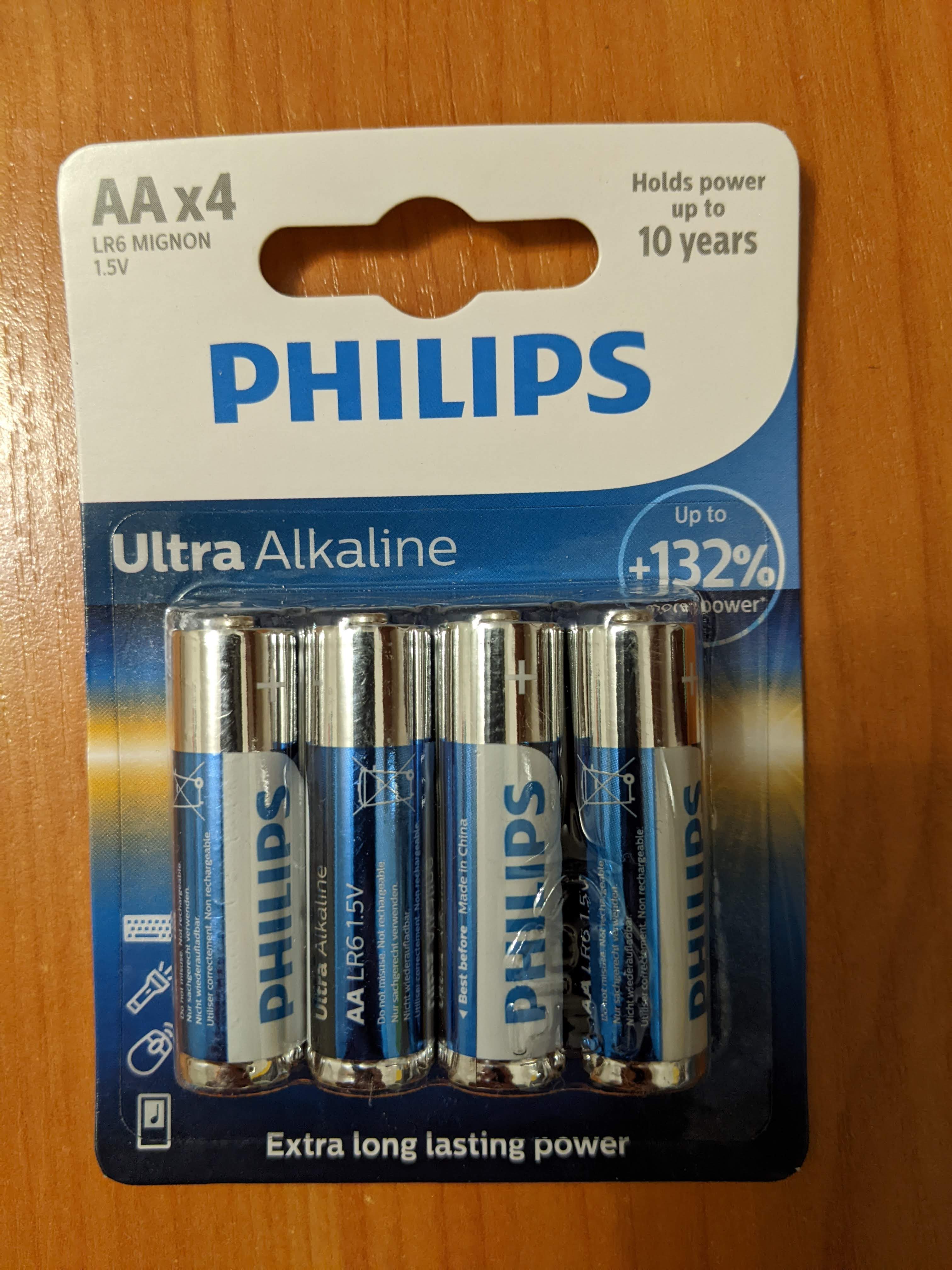 Фото №3 от покупателя Мюнхаузен к товару Philips Ultra Alkaline [LR6E4B/10]