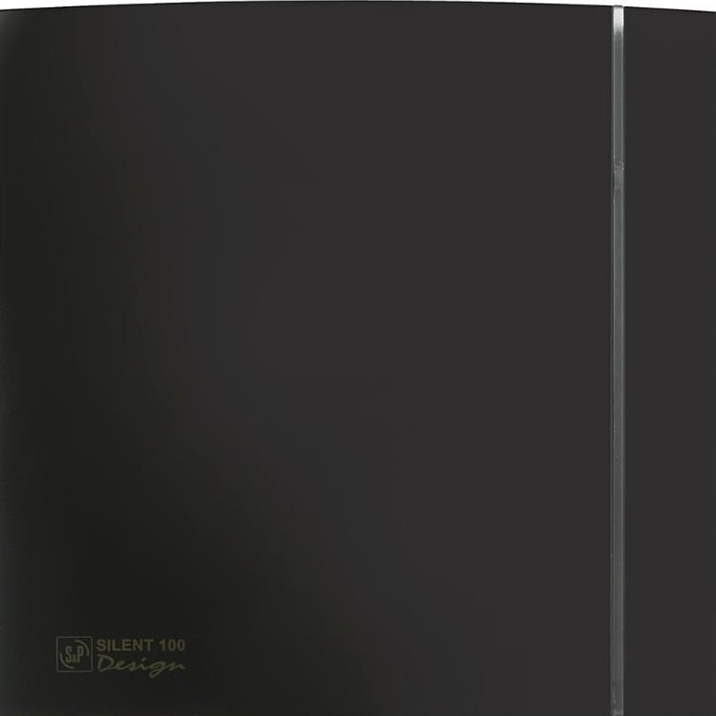 Черный вытяжной вентилятор Soler&Palau Silent-100 CHZ Black Design-4C
