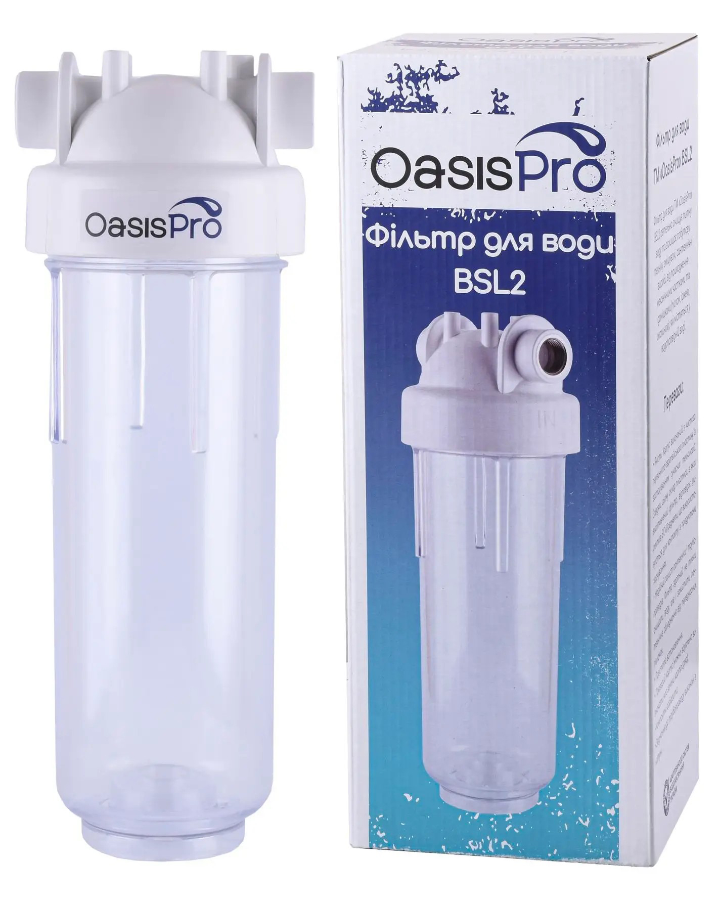 Характеристики фільтр OasisPro BSL2, 1/2" + коробка (без картриджа)