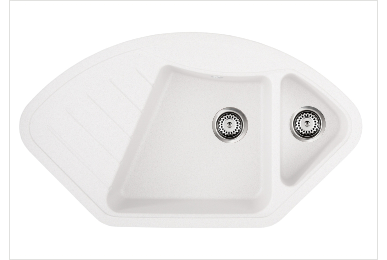 Ціна кухонна мийка довжина 570 мм Granado Barcelona White в Києві