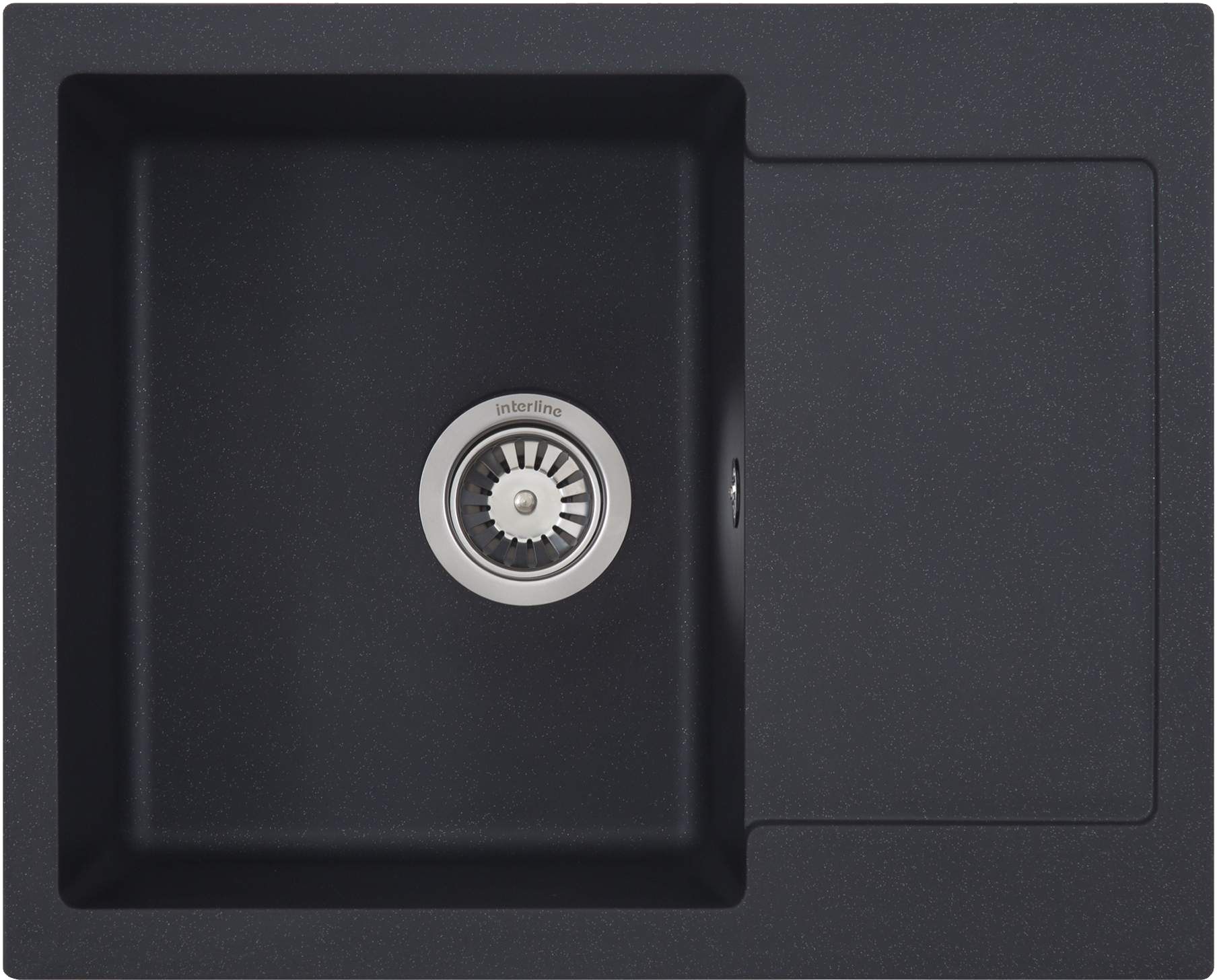 Кухонна мийка довжина 500 мм Interline Polo Black