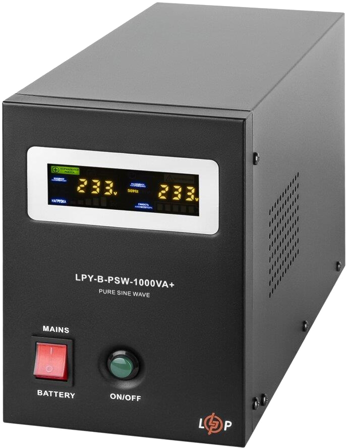 Источник бесперебойного питания LogicPower UPS12V LPY-B-PSW-1000VA+(700Вт) 10A/20A (4151) цена 7607.00 грн - фотография 2