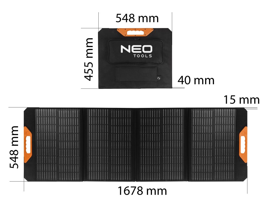 Neo Tools Neo 140W 90-142  Габаритні розміри