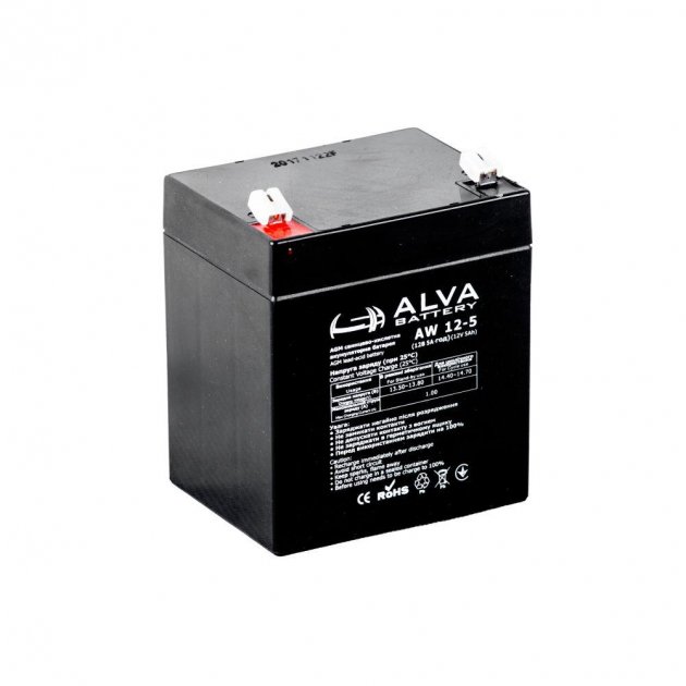Акумулятор 5 A·h Alva Battery AW12-5