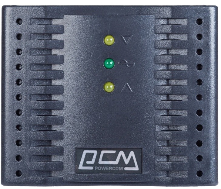 Однофазный стабилизатор напряжения Powercom TCA-1200 1200VA/600W 4 Schuko Black
