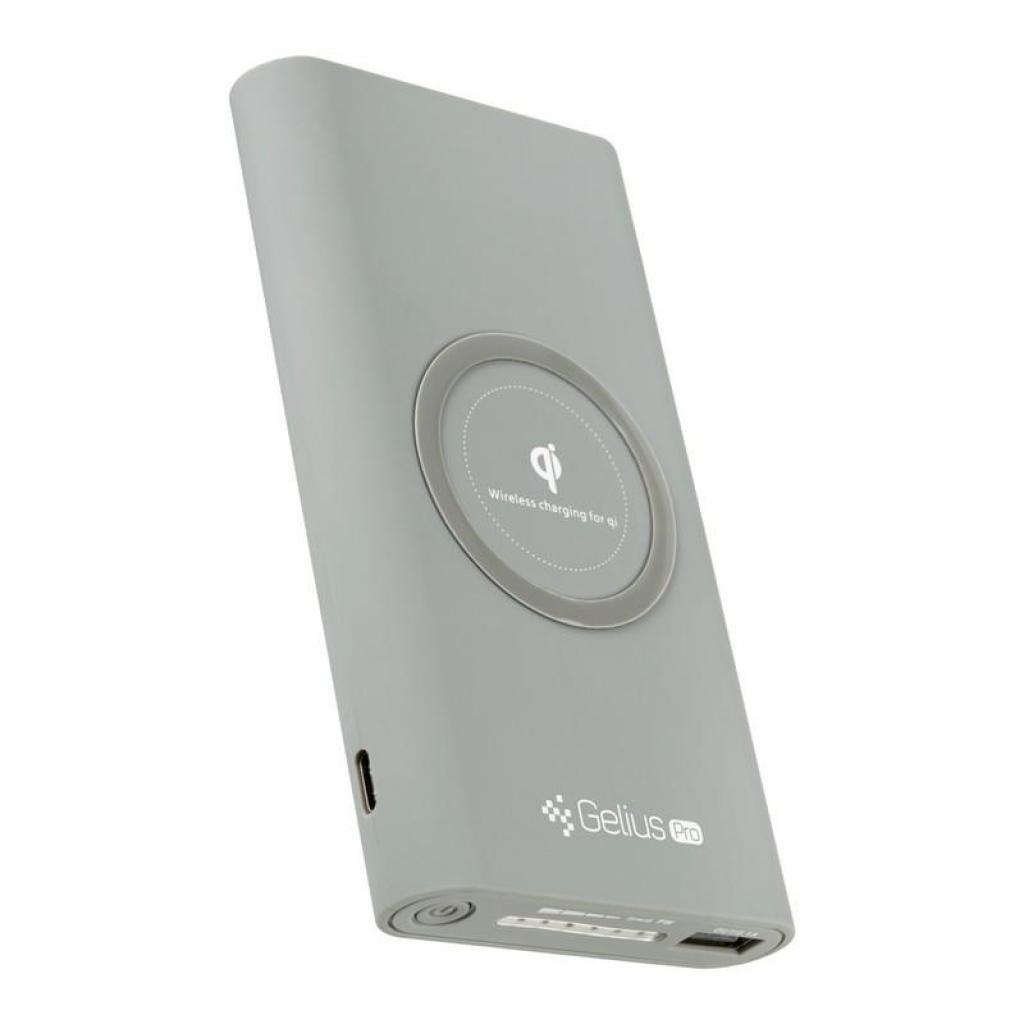 Павербанк з бездротовою зарядкою Gelius Pro Incredible (Wirelles) 10000mAh 2.1A Grey (65150)