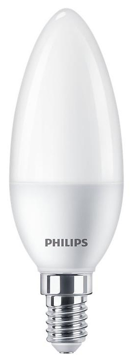Світлодіодна лампа потужністю 7 Вт Philips ESSLEDCandle 7W 806lm E14 840 B38NDFRRCA (929002972717)