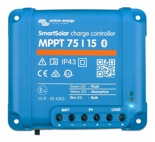 Контроллер заряда Victron Energy SmartSolar MPPT 75/15-Tr (15A, 12/24В) в интернет-магазине, главное фото