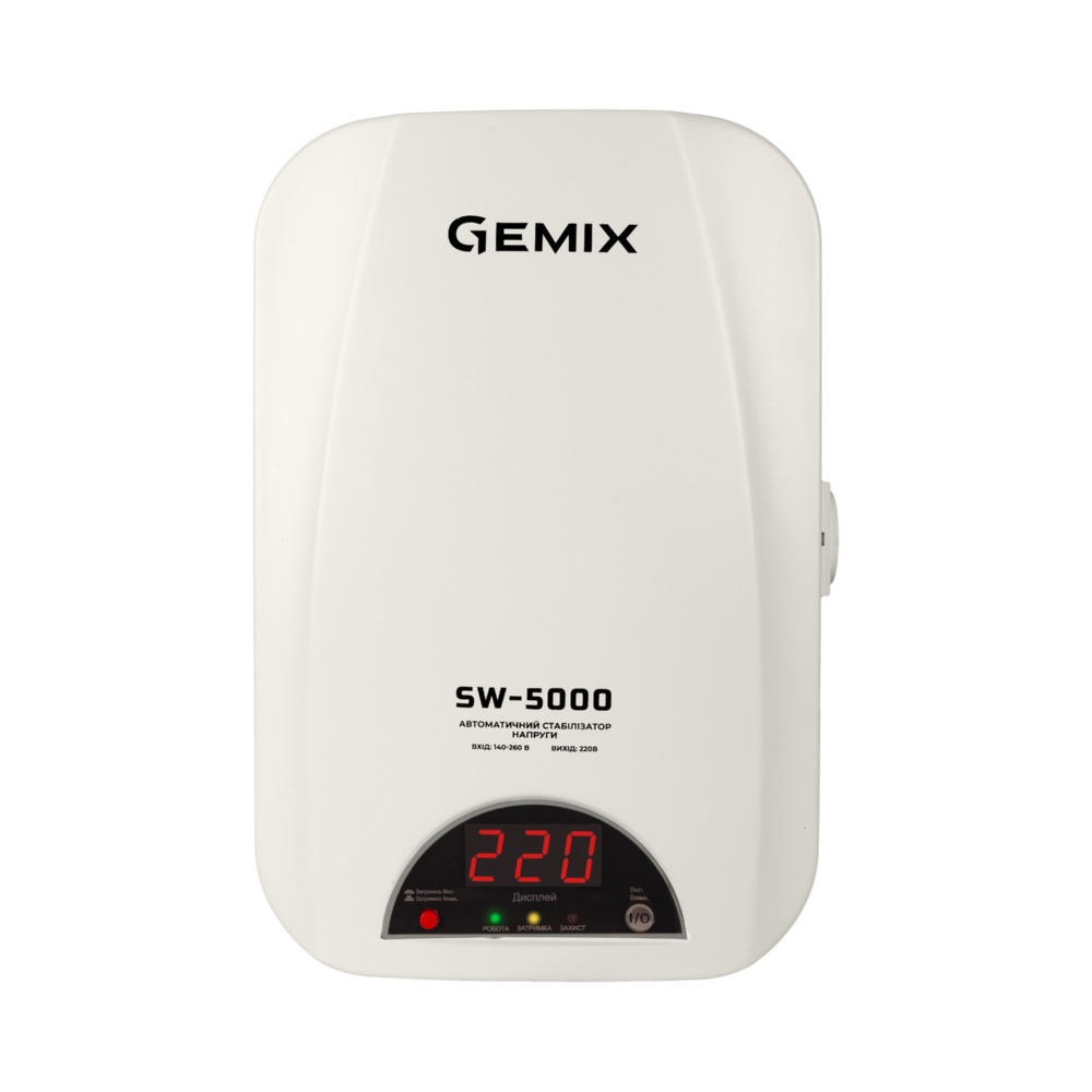 Відгуки стабілізатор 3 квт Gemix SW-5000 в Україні
