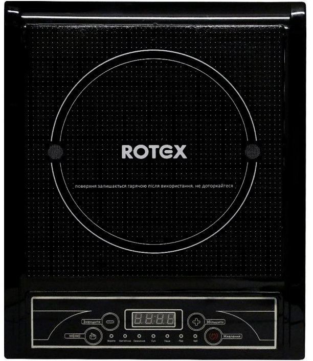 Чорна настільна плита Rotex RIO180-C