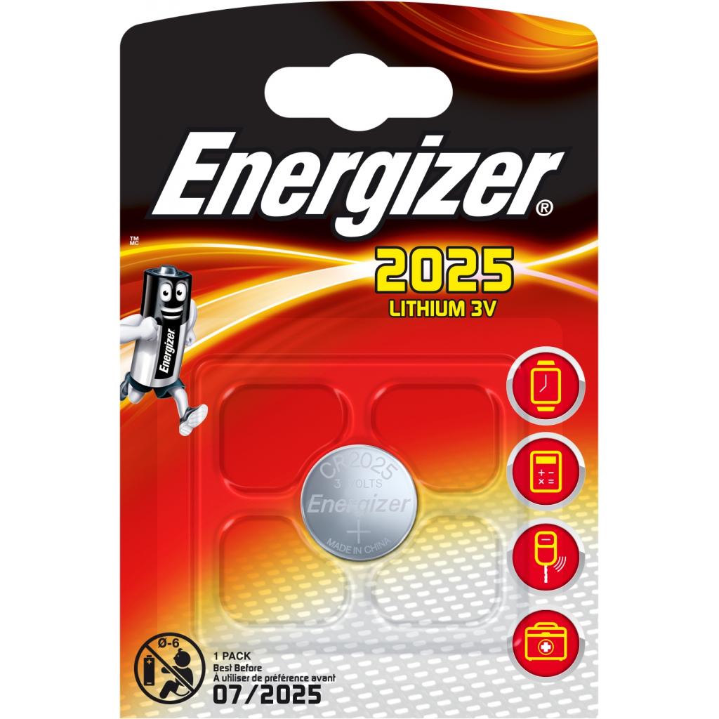 Характеристики батарейка Energizer CR2025 Lithium * 1 (638709)