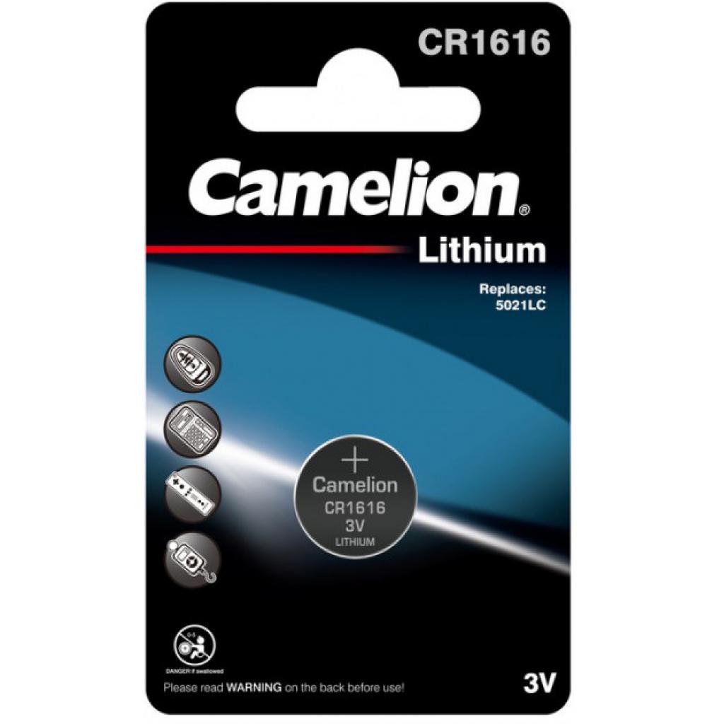 Характеристики батарейка Camelion CR 1616 Lithium * 1 (CR1616-BP1)