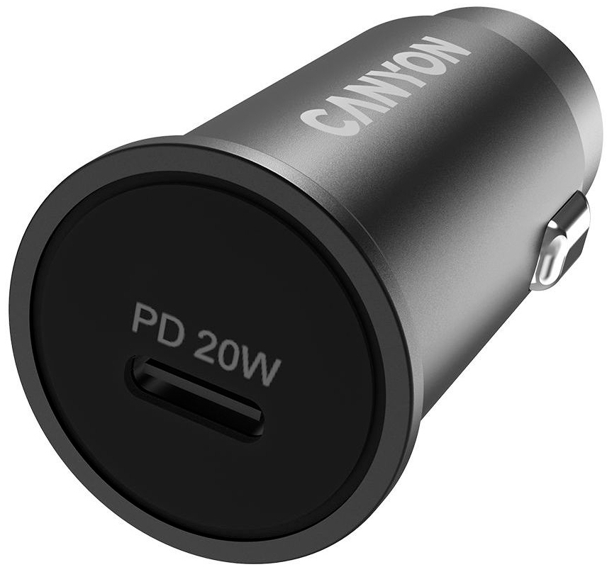 Зарядний пристрій Canyon PD 20W Pocket size car charger (CNS-CCA20B) в Києві
