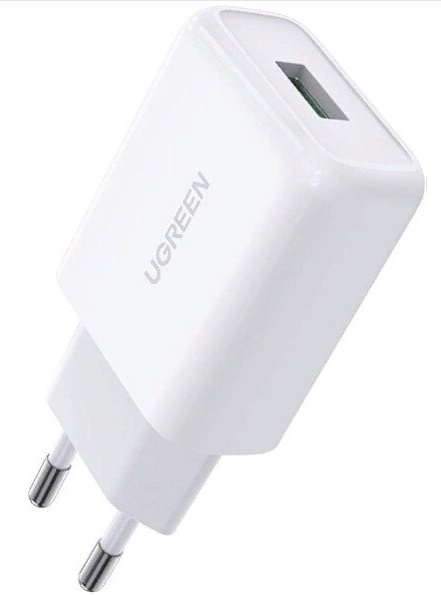 Зарядное устройство Ugreen CD122 18W USB QC 3.0 white (UGR-10133)