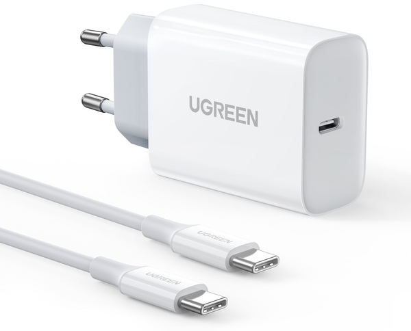 Ugreen CD127 30W Type-C PD + C Cable white (UGR-90472)