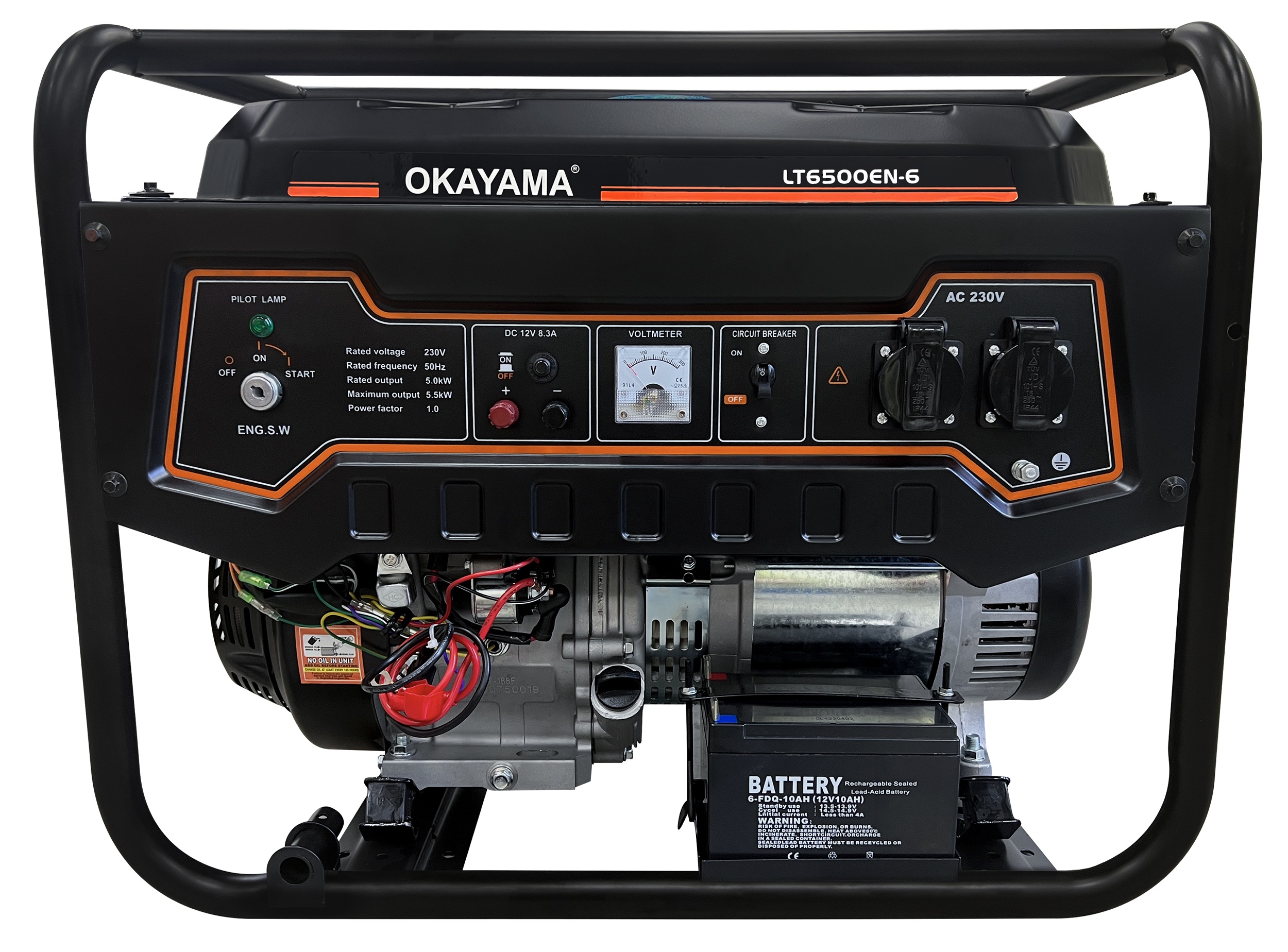 Инструкция генератор Okayama LT6500EN-6
