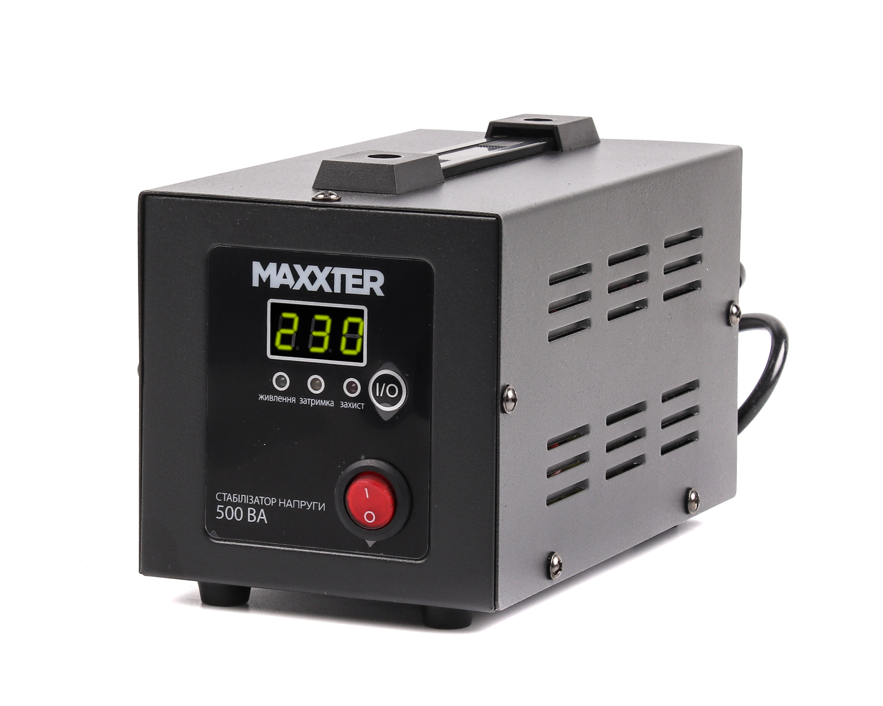Ціна стабілізатор напруги Maxxter MX-AVR-E500-01 в Києві