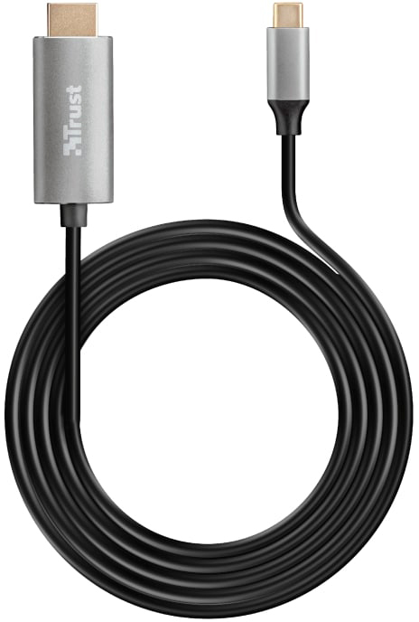Цена кабель мультимедийный Trust Calyx USB-C to HDMI 1.8м BLACK в Харькове