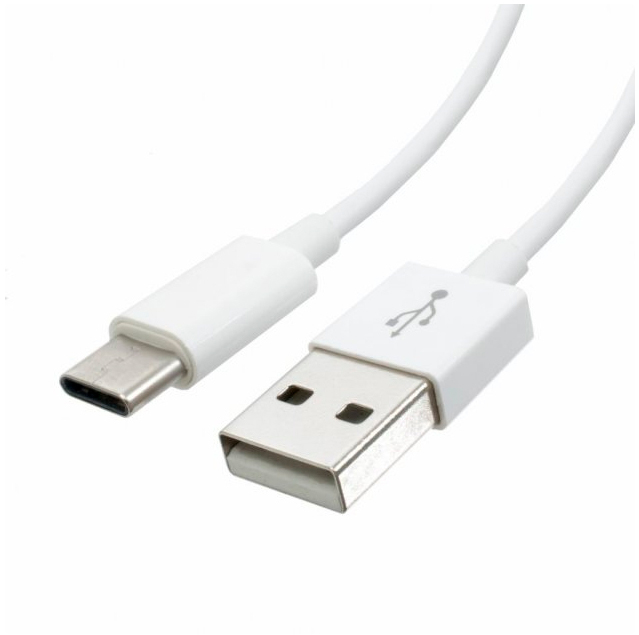 Кабель Atcom USB 2.0 AM to Type-C 1.0m white OEM (C001)