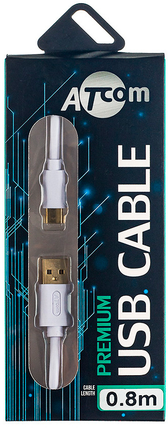 Кабель Atcom USB-C to Lightning 1.8m GOLD plated (A15278) цена 215.16 грн - фотография 2