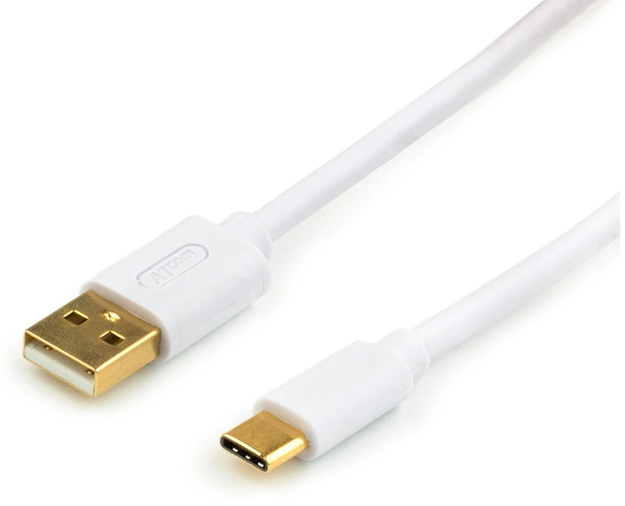 Кабель Atcom USB-C to Lightning 1.8m GOLD plated (A15278) в интернет-магазине, главное фото