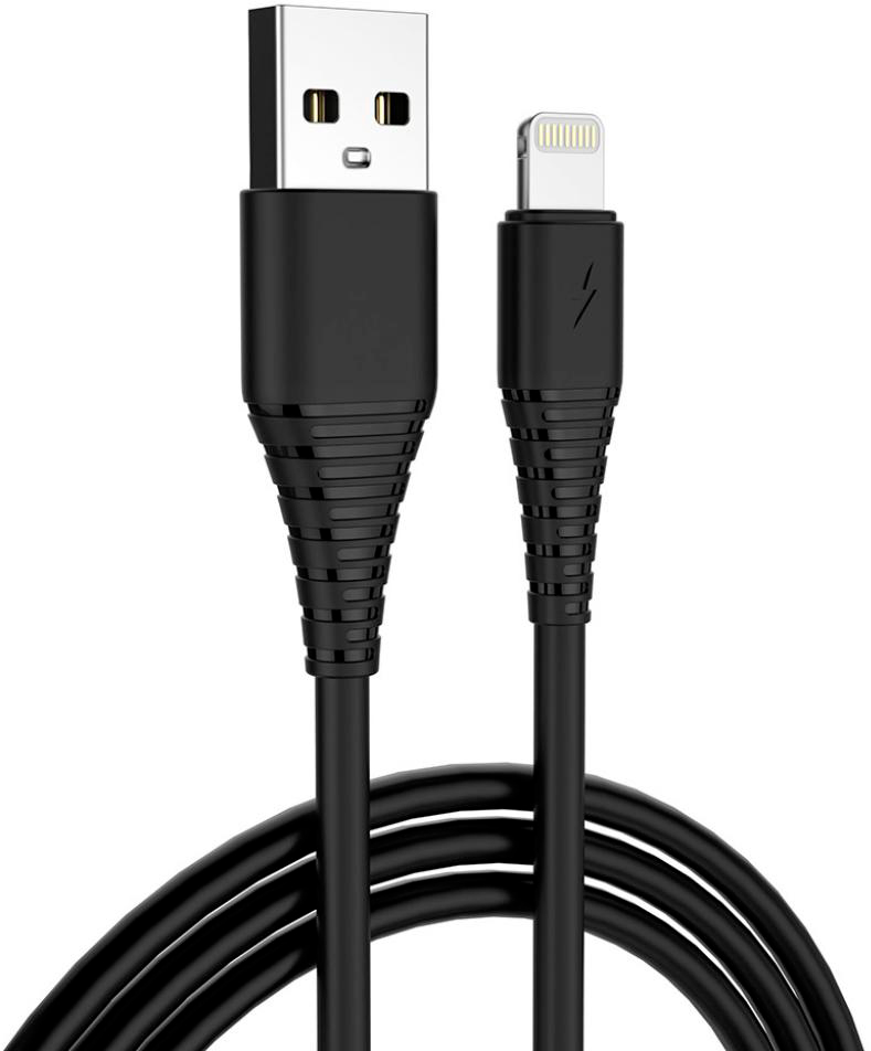 Купить кабель ColorWay USB 2.0 AM to Lightning 1.0m black (CW-CBUL024-BK) в Харькове