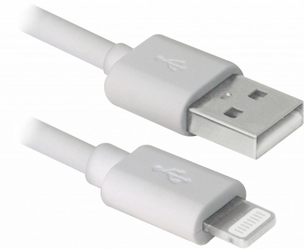 Кабель Real-El USB 2.0 AM to Lightning 1.0m MFI TPE White (EL123500055)
