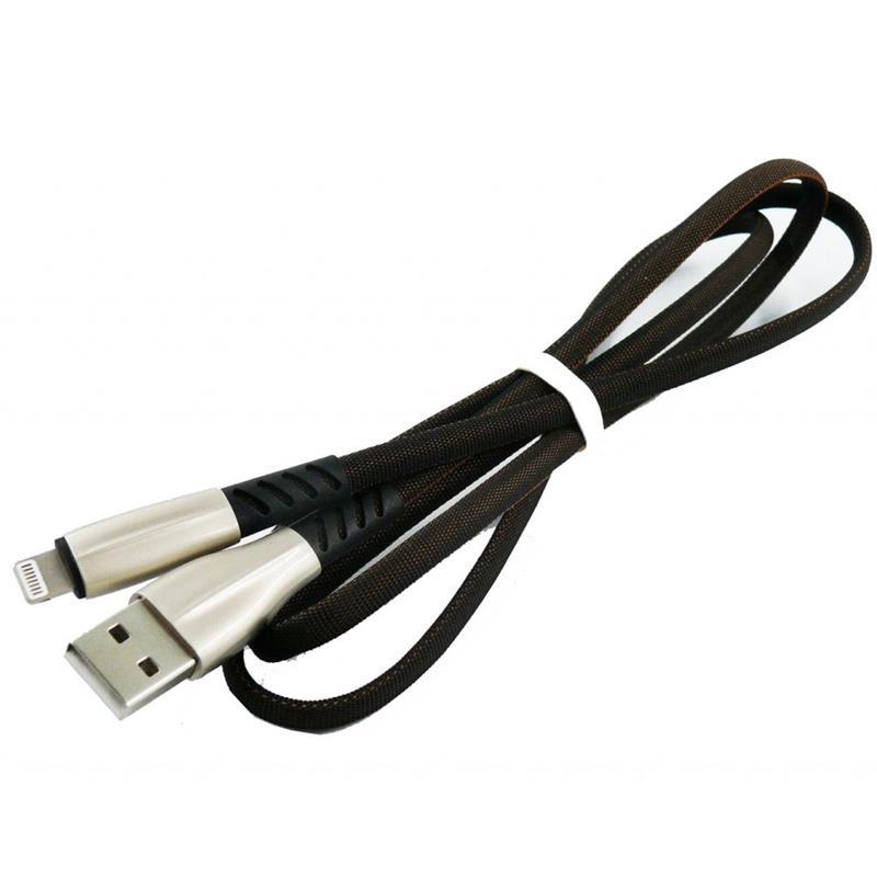 Кабель Dengos USB-Lightning 1м Black (PLS-L-PLSK-BLACK) в Николаеве