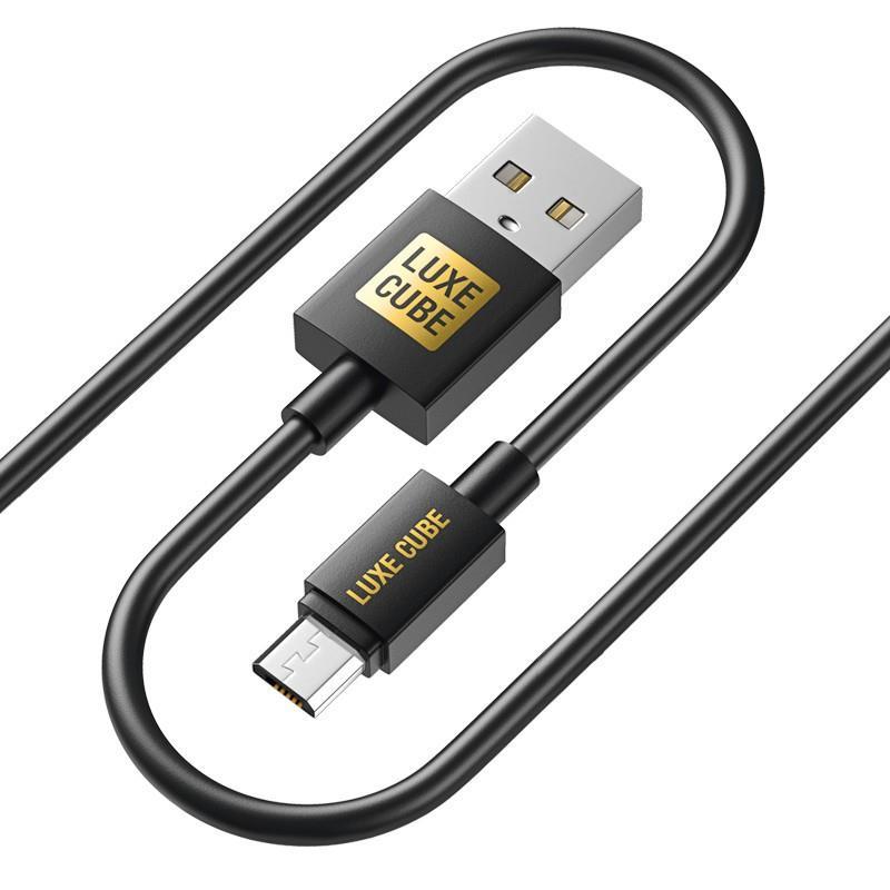 Купить кабель Luxe Cube USB-microUSB, 3А, 2м, Black (8886888698483) в Харькове