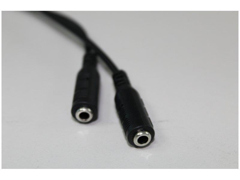Аудио-кабель Atcom mini-jack 3.5мм(M) to 2*mini-jack 3.5мм(F) 0,1м (16850) цена 43.65 грн - фотография 2