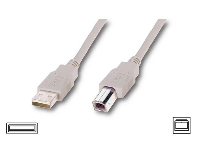 Кабель Atcom USB2.0 AM/BM 0.8 м. ferrite core (6152)
