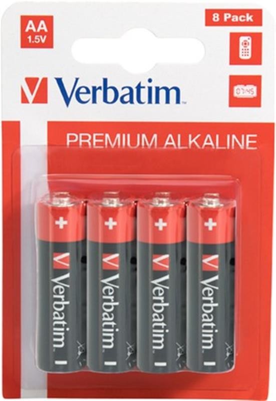 Купить батарейка Verbatim Alkaline AA/LR06 BL 8шт в Луцке
