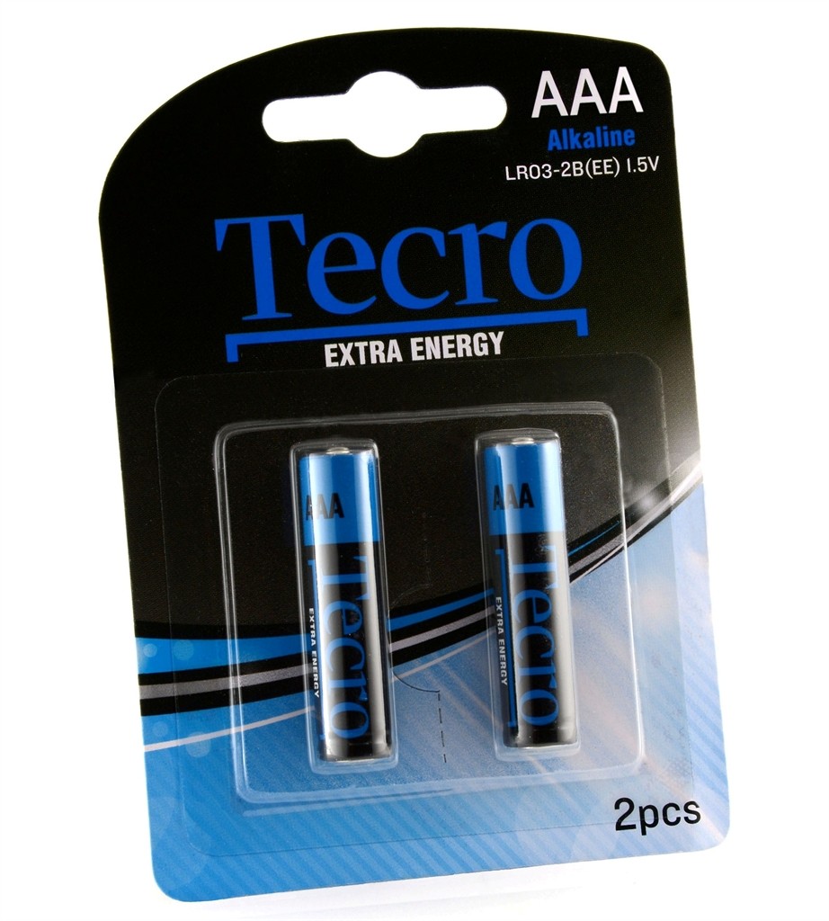 Батарейка Tecro Extra Energy Alkaline AAA/LR03 BL 2 шт в интернет-магазине, главное фото