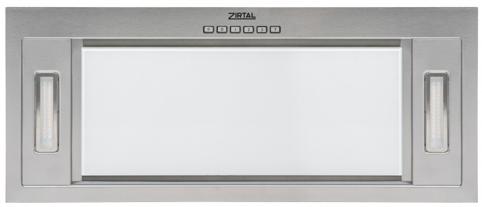 Витяжка Zirtal з алюмінієвим фільтром Zirtal CT-STYLE 90 IX - WH GLASS