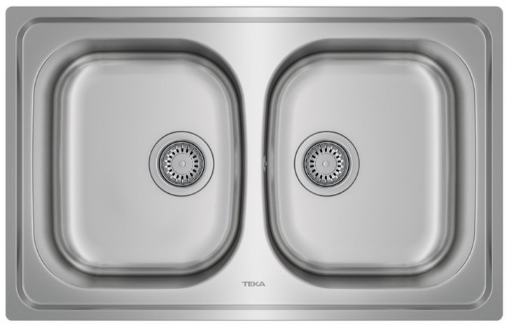 Купити кухонна мийка з двома чашами Teka UNIVERSE 80 2B (115040011) Мікротекстура в Києві