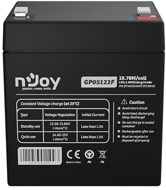 Аккумуляторная батарея nJoy GP05122F 12V 5AH (BTVACEUOATF2FCN01B) AGM цена 399.74 грн - фотография 2