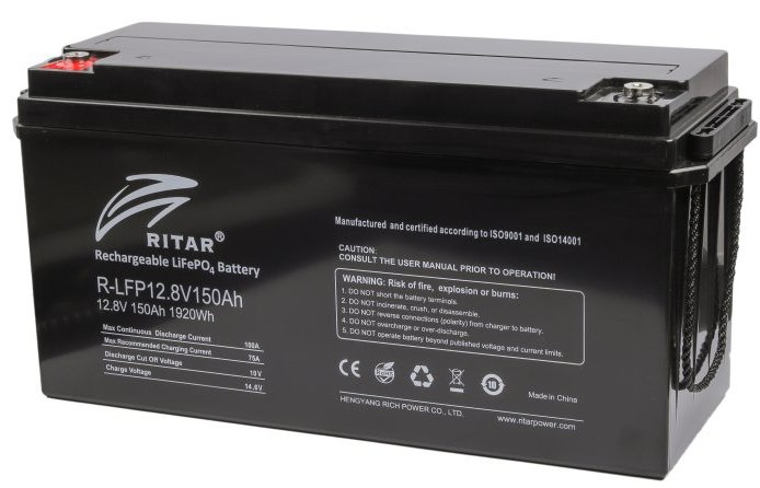 Аккумулятор 150 A·h Ritar LiFePo4 R-LFP12.8V150Ah в Киеве