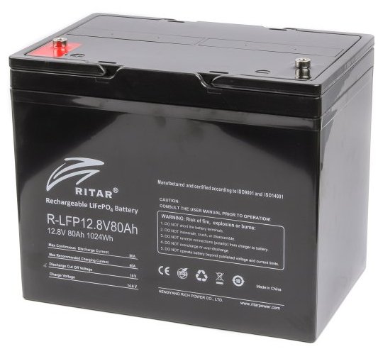 Инструкция аккумулятор 80 a·h Ritar LiFePo4 R-LFP12.8V80Ah
