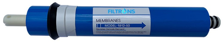 Характеристики мембрана Filtrons 50 гал./сутки (Filt-1812-50)