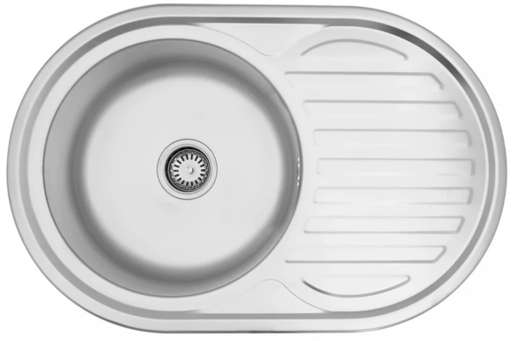 Кухонна мийка довжина 500 мм Kroner KRP Dekor - 7750 (0,8 мм)