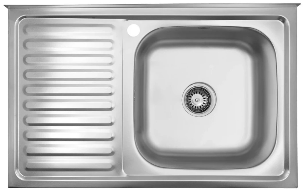 Кухонна мийка довжина 500 мм Kroner KRP Satin - 5080R (0,8 мм)