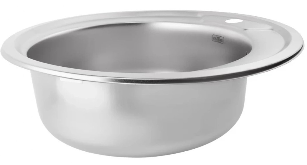 Кухонна мийка Kroner KRP Satin - 490 (0,6 мм) ціна 798.00 грн - фотографія 2