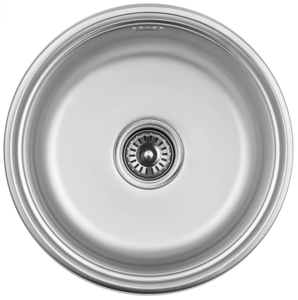 Кухонна мийка з нержавіючої сталі Kroner KRP Satin - 430 (0,8 мм)