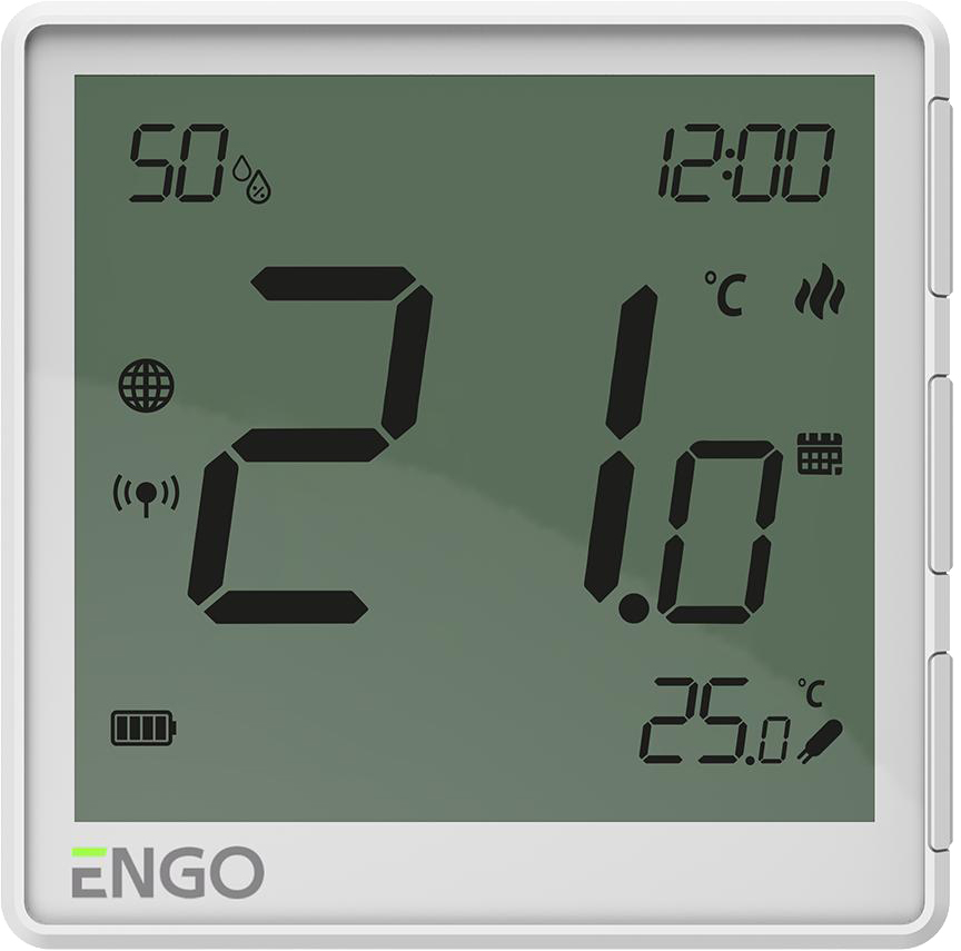 Накладний Інтернет-термостат ZigBee 3.0 Engo Controls EONEBATW