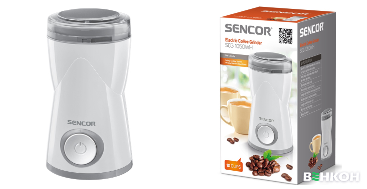 Надежная кофемолка - Sencor SCG1050WH в рейтинге самых надежных
