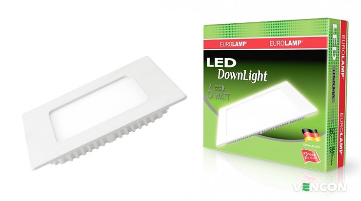 Eurolamp LED Panel 6W 4000K 220V рейтинг надежности cветодиодных LED светильников