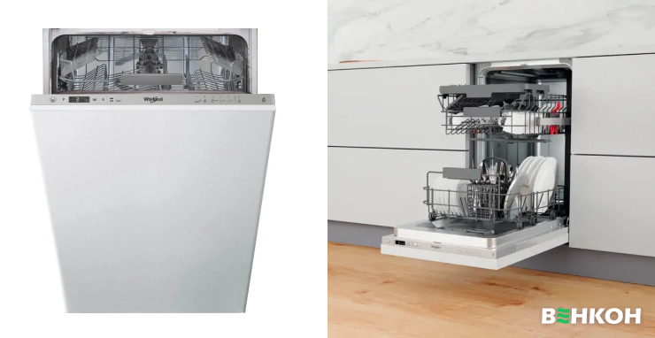 Whirlpool WSIC3M27C - хорошая посудомоечная машина в рейтинге